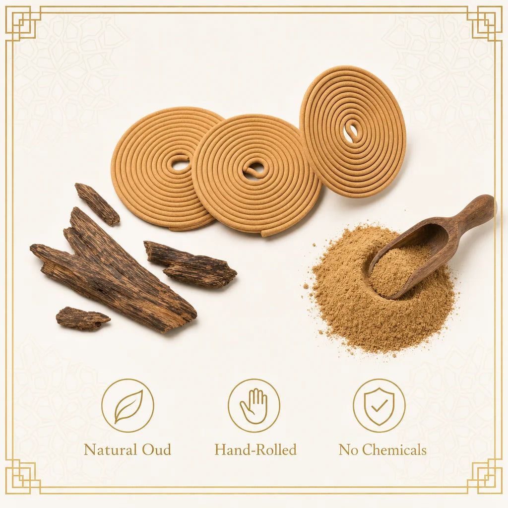 Città Oud Coil Incense — 2 Hour Burn | Natural Bakhoor Coils