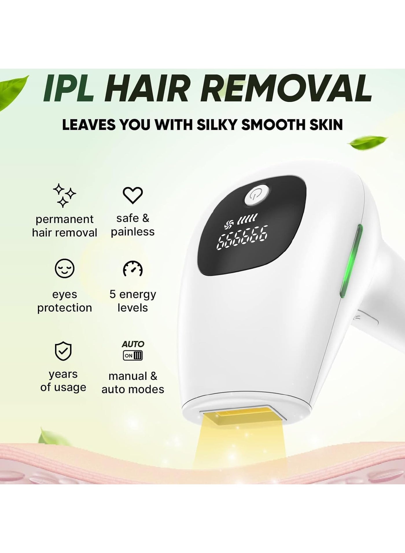 BoSidin Permanent Full Body Laser Hair Removal Device for Women and Men D-1176