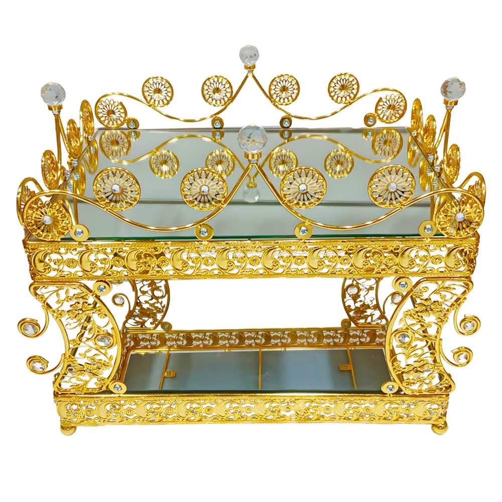 Luxurious Golden Coffee Table Traditional Arabic Design for Living Room – 702