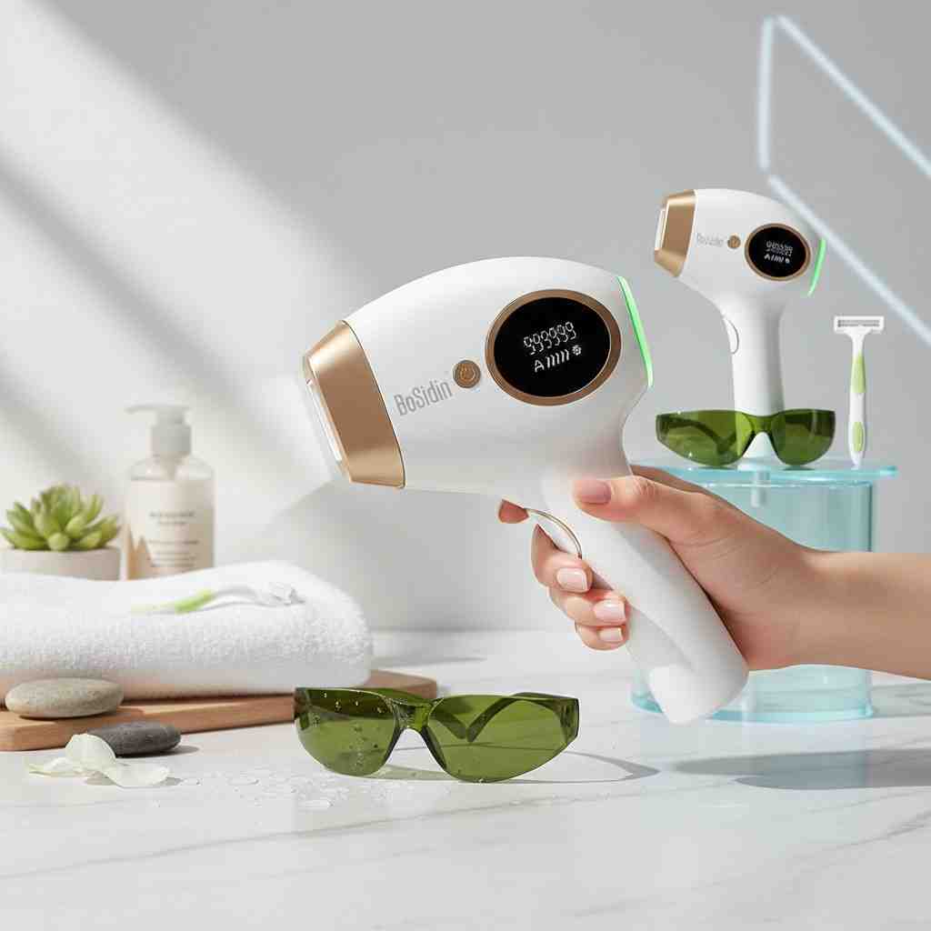 BoSidin Permanent Hair Remover At Home, Upgraded High Energy Levels Laser Hair Removal for Women and Men, 999K Flashes Effective and Safe for Whole Body
