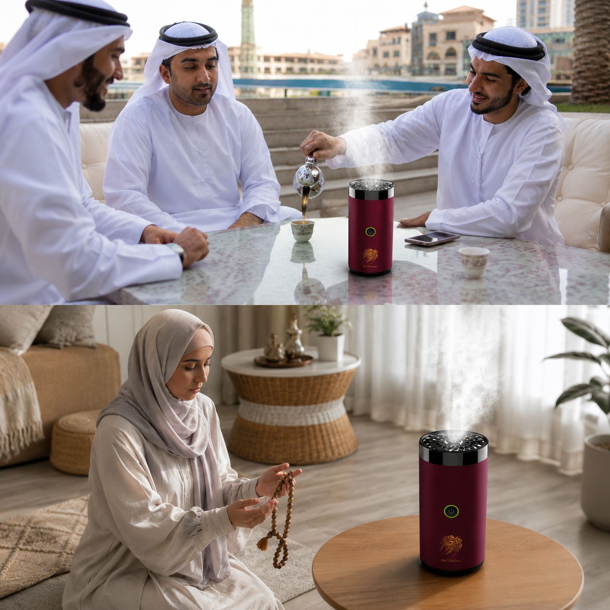 Oud Bukhoor USB Incense Burner Electric Mabkhara for Car, Home and Office Fragrance