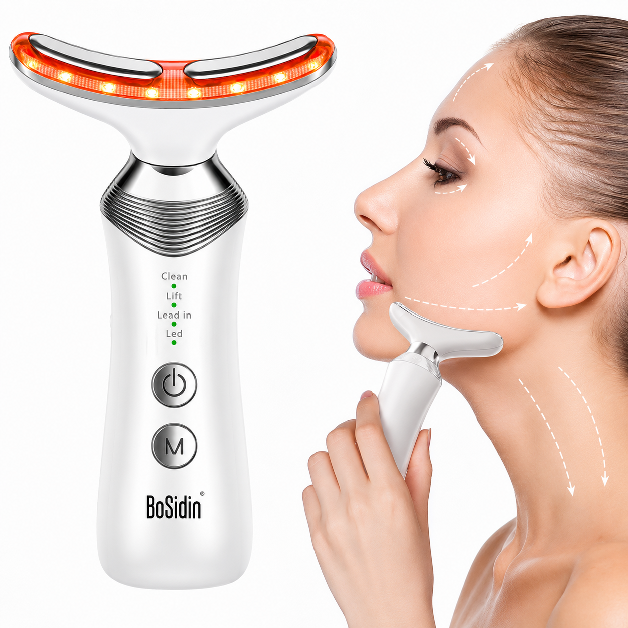 Combo Offer: Face Neck Lifting and Tightening Massager Anti-Aging Device plus Free Electric Feet Callus Remover