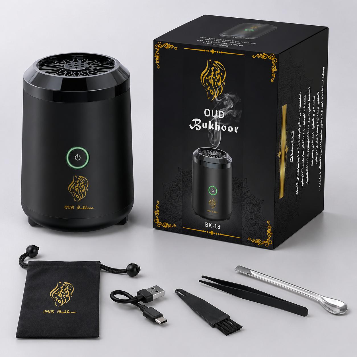USB Rechargeable Electric Resin Burner For Incense, Oud, and Bakhoor