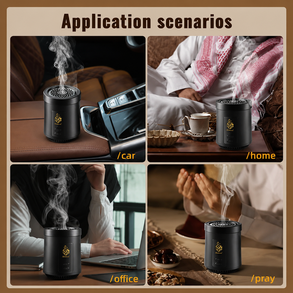 Upgraded High Quality Incense Burner Electric for Charcoal and Oud (Black)