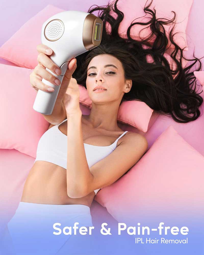 BoSidin Permanent Hair Remover At Home, Upgraded High Energy Levels Laser Hair Removal for Women and Men, 999K Flashes Effective and Safe for Whole Body