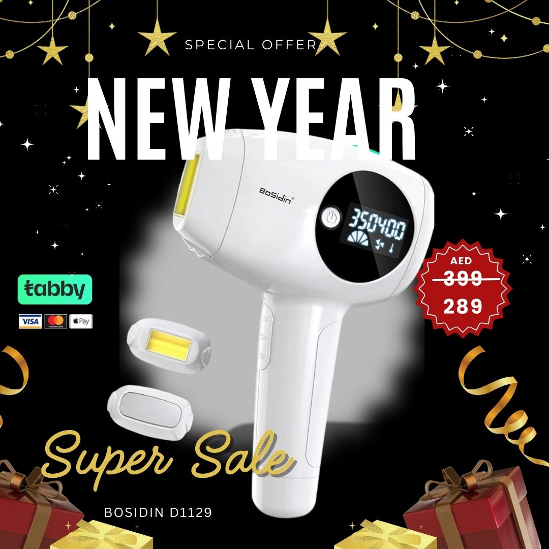 Bosidin IPL Laser Hair Removal 550k flash High Quality Laser Machine with separate Ice Cool Head