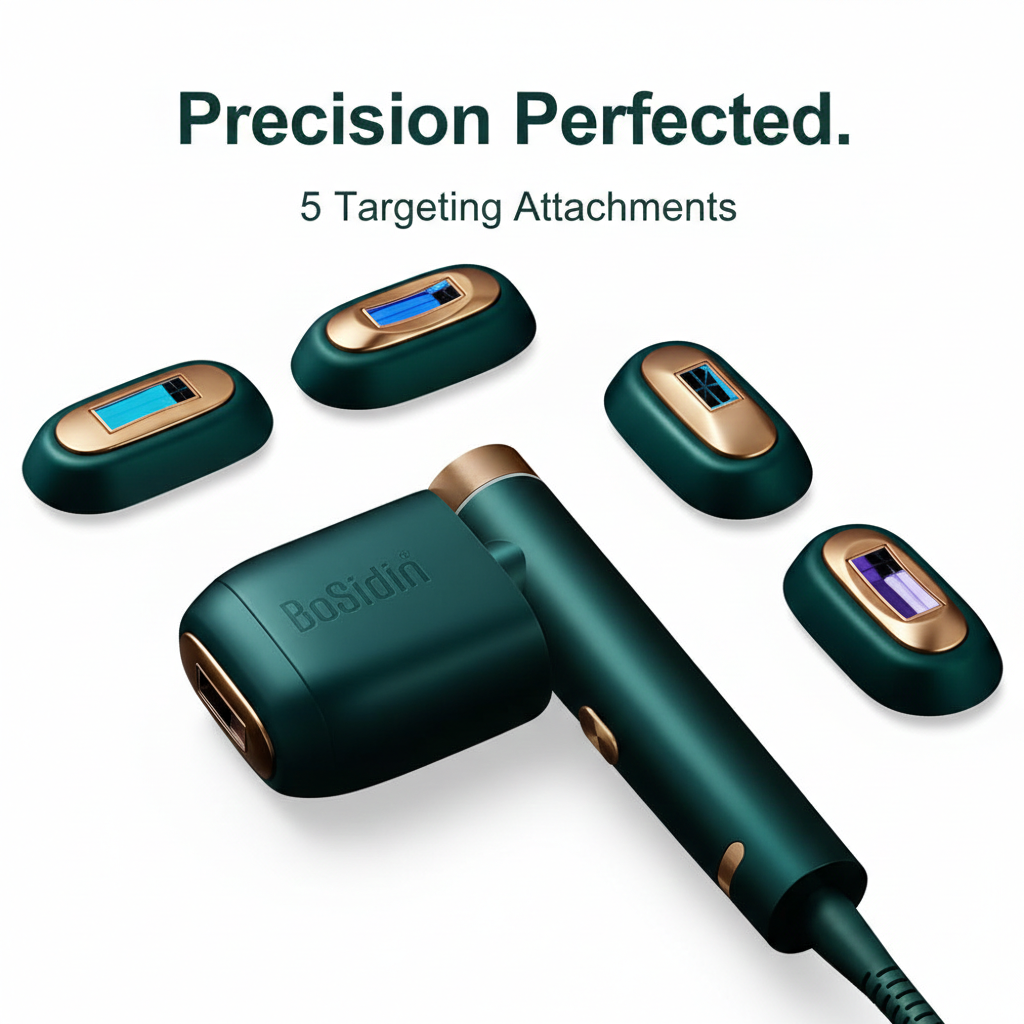 BoSidin Pro IPL Laser Hair Removal Machine Green Skin Rejuvenation for Permanent Whole Body Hair Removal Men and Women