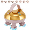 Smart Scalp Massager with 8 Interchangeable Heads – Waterproof 3-Speed Head Massager for Hair Growth & Relaxation