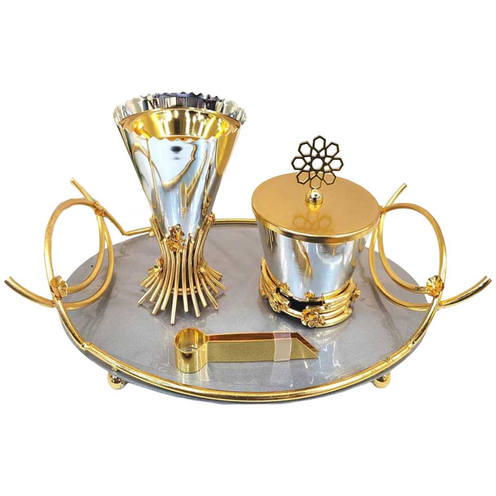 Decorative Modern Incense Burner, Set Bakhoor Incense Holder for a Luxurious Home Fragrance Experience – WT-202-SET