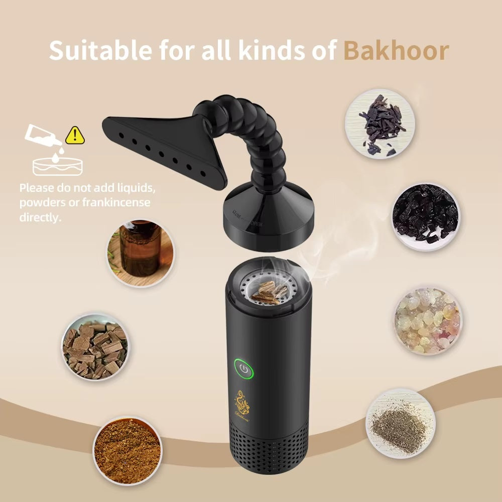 Portable Electric Bakhoor Burner | USB Rechargeable Mabkhara Oud Holder