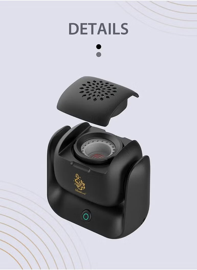 Modern Rotatable Incense Burner, 1500 mAh Battery Capacity, Type-C Charging Port, 2 Minutes Single Burning, 90° Rotation, LED Indicator