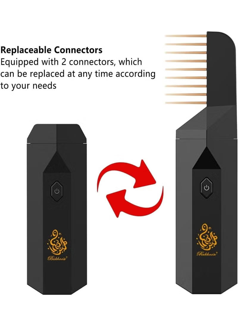 Latest Design USB Rechargeable Comb Electric Bakhoor Luxury Incense Burner