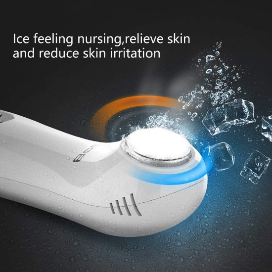BoSidin Electric Blackhead Remover Facial Pore Cleaner with LED Display Pimple Extractor Tool Kit with Ice Cool Function