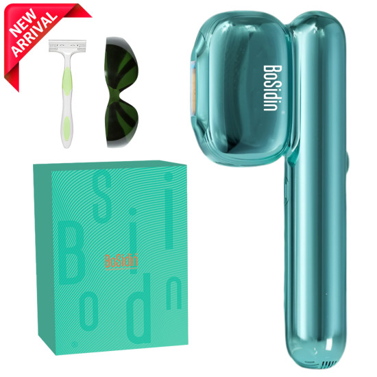 BoSidin D-T005 IPL Ultra-Light Hair Removal Device – Full Light Wave Technology with Sapphire Ice Cooling