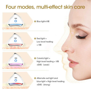 Rechargeable Heart-Shape Tightening and Slimming Device for Face and Body, With EMS Vibration Gua Sha Tool Massager