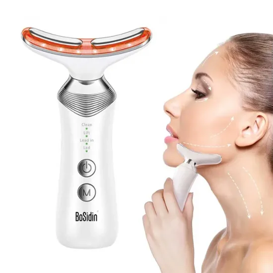 Anti-Aging Face Lift Device , 4-in-1 LED Beauty Light Therapy for Smooth Face and Neck, Portable Electric Massager for Double Chin Anti-Aging Face Lift Device , 4-in-1 LED Beauty Light Therapy for Smooth Face and Neck, Portable Electric Massager for Double Chin