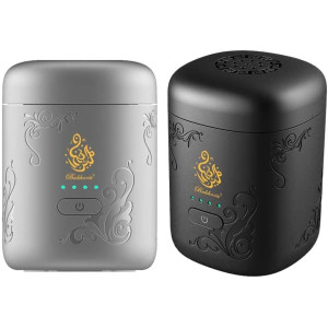 Portable USB Smart Incense Burner, Rechargeable Arabic Oud Burner, Electronic Bukhoor Diffuser with LED Battery Indicator, Compact Aroma Diffuser for Home, Office, Car